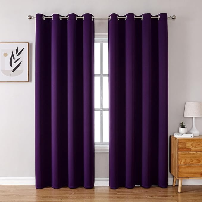 ChrisDowa Blackout Curtains 90 Inches Long 2 Panels Set by ChrisDowa
