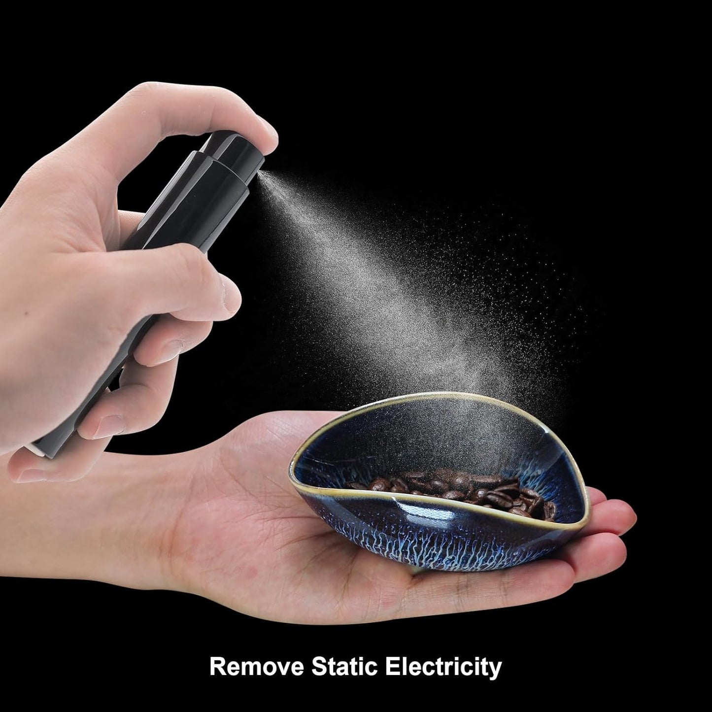 Coffee Dosing Cup and Spray Bottle Kit, Ceramic Single Coffee Measuring Cup, Espresso Accessories