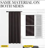 NICETOWN Blackout Curtains for Living Curtains, Toffee Brown, 2 Panels - Image 5