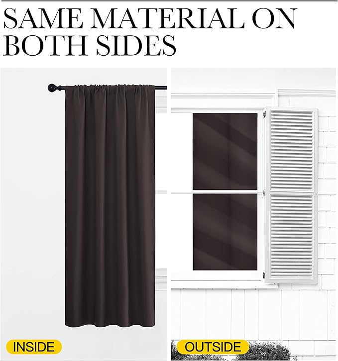 NICETOWN Kitchen Curtains Thermal Insulated Curtains & Drapes, Small Window - Image 6