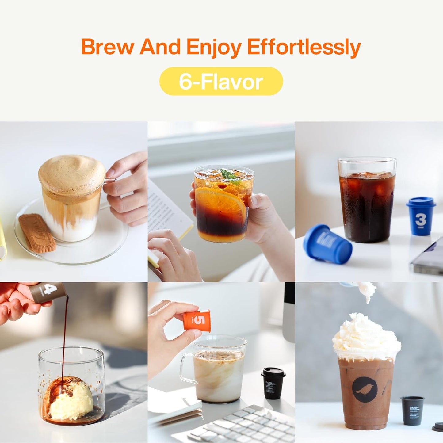 SATURNBIRD Coffee Instant Cold Brew - Light, Medium, Dark Roast Variety Pack, 6 Roast Levels (NO.1-6), 100% Arabica with DIAMONDUST Technology, 24 Single Serves Perfect for Iced Coffee