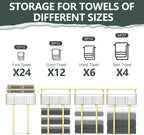 Towel Racks for Bathroom, Bathroom Shelf Over Toilet, Floating Shelves - Image 6