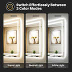 Briivue 48x30 Inch LED Bathroom Mirror - Image 4