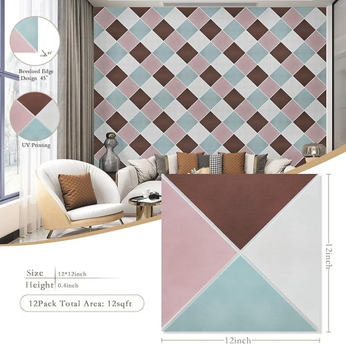12Pack Acoustic Panels, Self-Adhesive Sound Proof Panels - Image 2