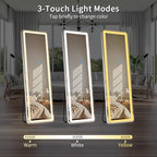 Koonmi LED Full Length Mirror, Lighted Floor Mirrors - Image 4