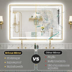 40x30 Inch LED Bathroom Mirror - Image 8