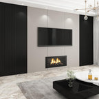 8-Pack WPC Wall Panels 118’’ x 6.1’’ 3D Slat Wall Panel Acoustic Wall Paneling - Image 5