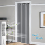 RYB HOME Blackout Curtains Thermal Insulating Privacy Temporary Door Curtains - Image 2