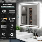 36x36 Inch LED Bathroom Mirror - Image 2