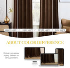 NICETOWN Brown Velvet Curtains, Thermal Insulated Sound Reducing Heavy Matt - Image 6