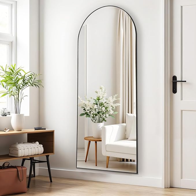 Arched Mirror Full Length, Upgraded 21"x64" Body Wall Mirrors - Image 4