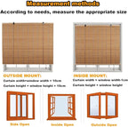 Bamboo Shades for Outdoor Patio, Custom Bamboo Blinds for Interior Windows - Image 2