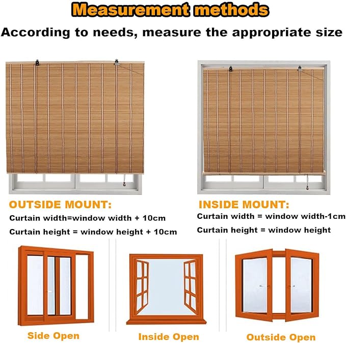 Bamboo Shades for Outdoor Patio, Custom Bamboo Blinds for Interior Windows - Image 2