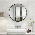 NEWBULIG 30 Inch Round Wall Mirror, Bathroom Mirror - Image 7