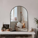 Arched Bathroom Mirror for Wall, HD Glass Over Sink for Bathroom by TRAHOME