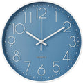 Wall Clock 10 Inch Non-Ticking Silent Modern Simple Style Round Decor Clock by BAKBRAND