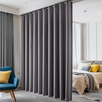 Hoeflife Room Divider Curtains Blackout Floor to Ceiling Curtain by Hoeflife