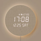 mooas Full Moon LED Silent Wooden Digital Wall Clock by mooas