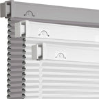 Grandekor No Drill No Tools Cordless Cellular Shades, 26.5" W x 64" H, Light by Grandekor