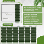 Briwooody 1 Set 2 Pocket Vertical Stackable Wall Planters Kit Outdoor Self - Image 4