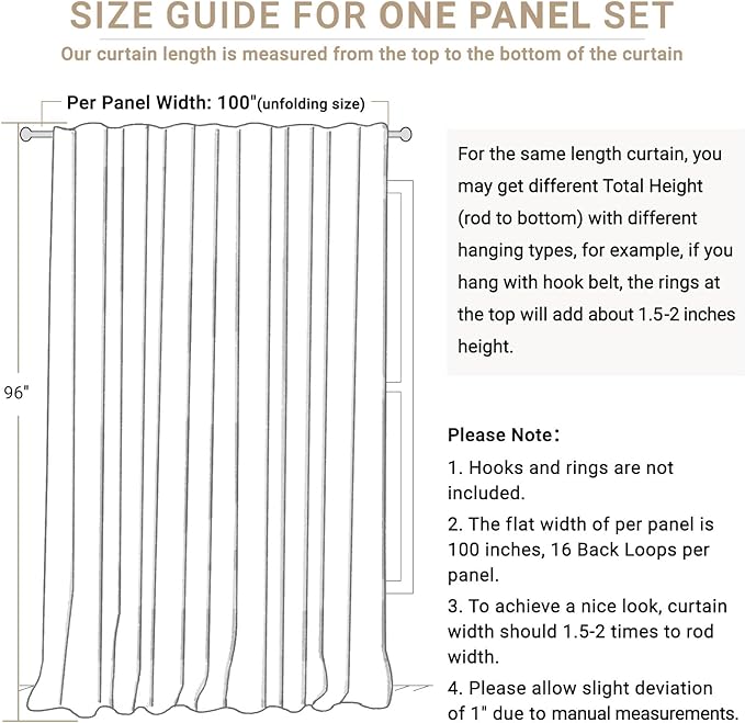 100% Blackout Shield Linen Blackout Curtains - Image 7