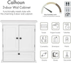 Spirich Bathroom Cabinet Wall Mounted, Small Bathroom Wall Cabinet Over Toilet - Image 7
