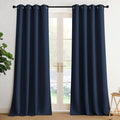 NICETOWN Room Darkening Draperies Curtains Panels, 2 Panels Navy Blue W52 x L108 by NICETOWN