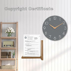 cicininc Wall Clock, 16 Inch Wooden Battery Operated Wall Clocks Silent - Image 6