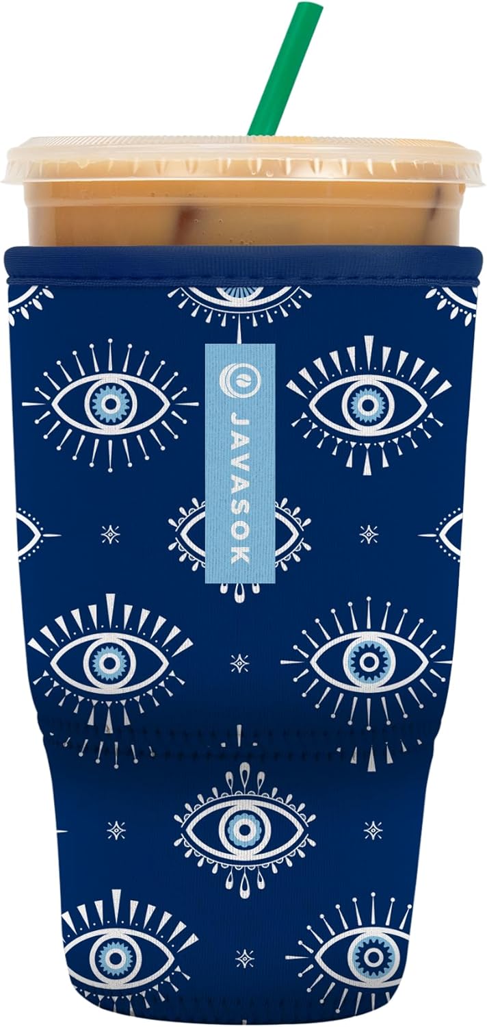 Sok It JavaSok Iced Coffee & Cold Soda Insulated Neoprene Cup Sleeve (Stargazer, Large: 30-32oz)