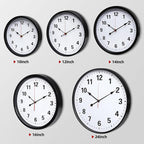LEIKE Metal Wall Clock 10IN Black, Retro Silent Quartz Battery Operated - Image 3