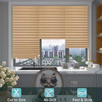 Changshade 6 Pack Temporary Shades, Pleated Paper Blinds - Image 5