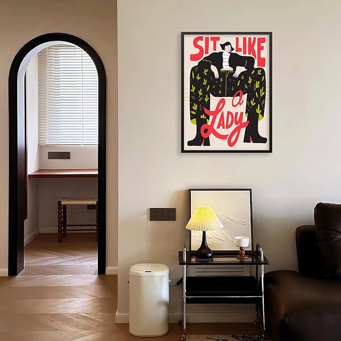 Funky Feminist Wall Art Vintage Trendy Equal Rights Canvas Poster 16x24 inch - Image 6