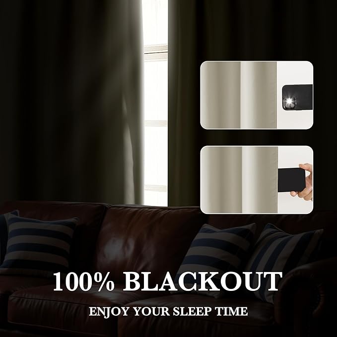 RYB HOME 100% Blackout RV Camper Curtains, Thermal Insulated Total Room - Image 5