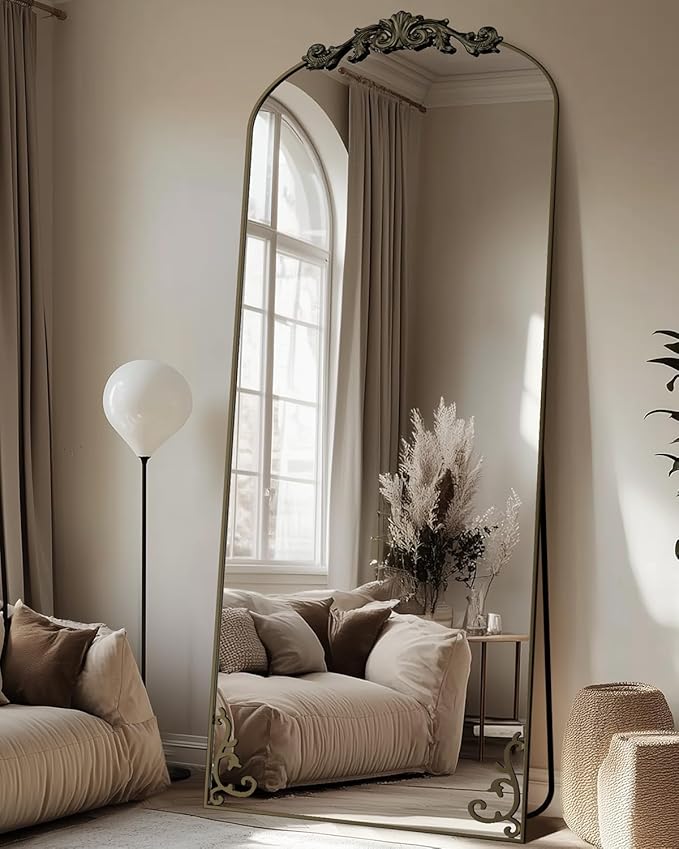 Antok Arched Full Length Mirror, Full Body Mirrors - Image 2