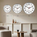 Rohioue Atomic Wall Clock Modern 10 Inch Battery Operated Analog Clock - Image 3
