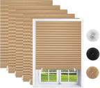 Changshade 12 Pack Temporary Shades, Pleated Paper Blinds by Changshade