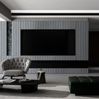 Gray Wood Slat Peel and Stick Wallpaper - Image 3
