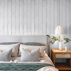 Wood Contact Paper White Gray 17.7"X 275"Thickened Peel and Stick Wallpaper - Image 7