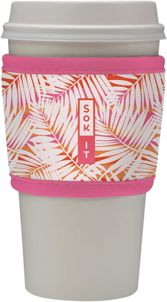 Sok It HotSok Coffee & Tea Reusable Insulated Neoprene Cup Sleeve (Tropical Breeze)