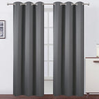 LEMOMO Frost Grey Blackout Curtains 34 x 84 Inch Length/Set of 2 Curtain by Lemomo