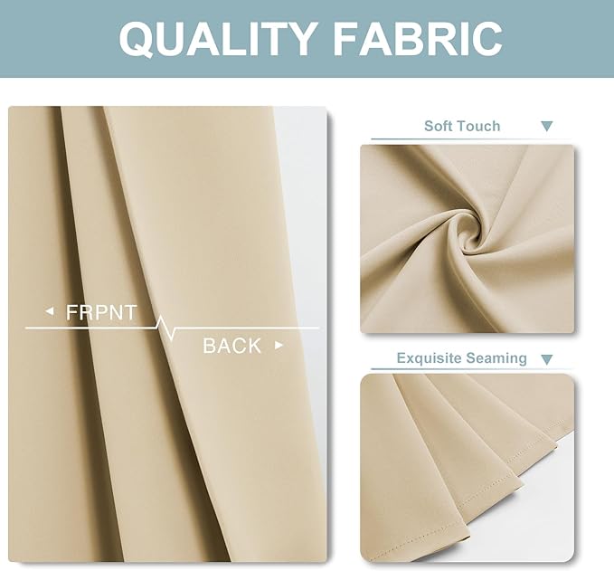 ChrisDowa Blackout Curtains 45 inches Long - Image 3
