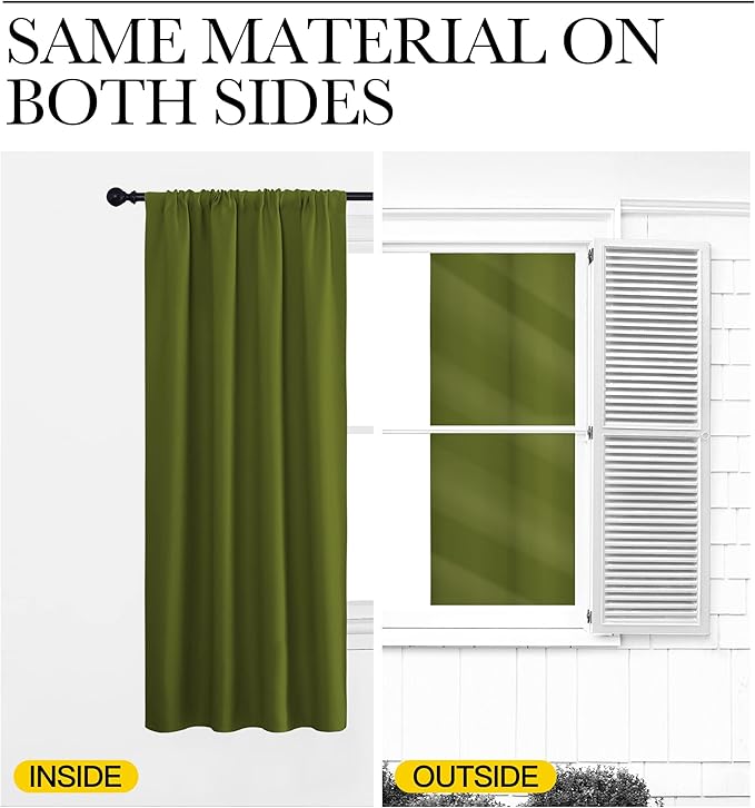 NICETOWN RV Blackout Curtains for Camper Windows, Kitchen Curtains, Short - Image 5