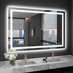 LOAAO 48X32 LED Bathroom Mirror by LOAAO