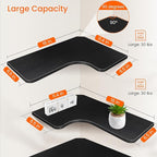 Homode Corner Shelves Wall Mounted, 3 Tier Wooden Hanging Display Shelf - Image 6