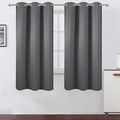 LEMOMO Grey Blackout Curtains 42 x 63 Inch Length/Set of 2 Curtain by Lemomo