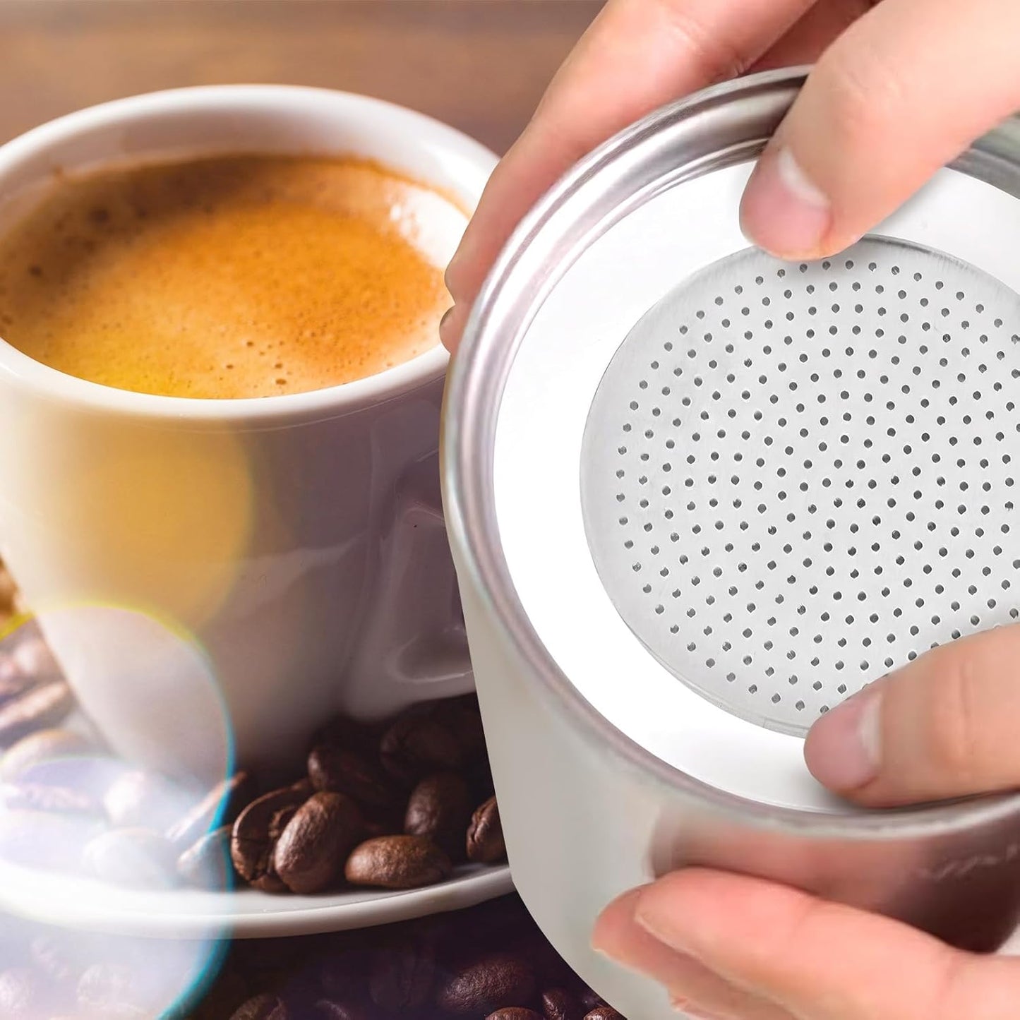 6 Pack Silicone Gaskets with 2 Filter Gasket, Silicone Sealing Rings for 6 Cup Stovetop Espresso Coffee Maker Replacement Parts