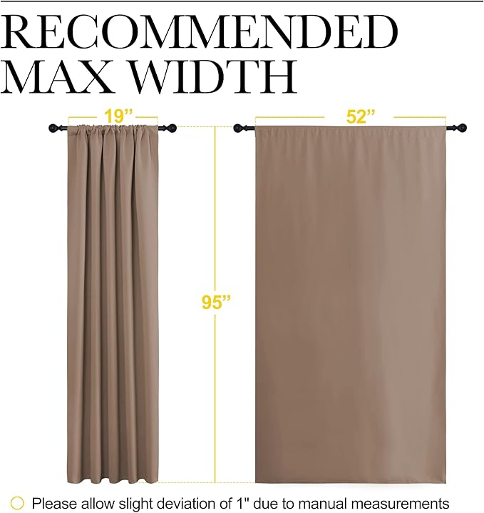 NICETOWN Room Darkening Curtains - Image 7