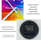 Square Glass Wall Clock Silent Analog Wall Clocks Battery Operated 12 Inch - Image 7