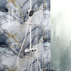 10pcs Thick Marble Peel and Stick Waterproof Wall Panels, Heat-Resistant - Image 2