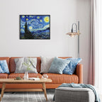Van Gogh Canvas Wall Art: Starry Night Painting Famous Art Prints Posters Black - Image 6